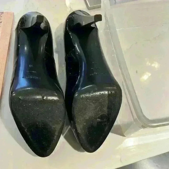 YSL black patent leather platform pumps size 39 - Picture 6 of 9